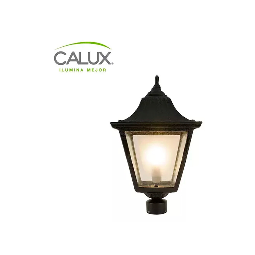 FAROL PUNTA POSTE 60W MAX E26 GRANDE NEGRO CALUX
