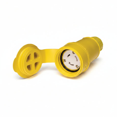 RECEPTACULO AMARILLO MEDIA VTA 2P 3H 15A 125V NEMA L6-15R WETWUARD LEVITON *** OFRECER A1B24 ***