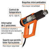 PISTOLA DE CALOR PROFESIONAL 2000W TRUPER PISCA-A *** OFRECER PC800A ***