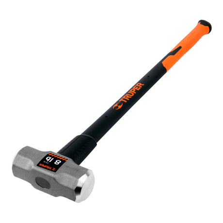 MARRO OCTAGONAL 8 LB.(3.6KG.) MANGO DE FIBRA DE VIDRIO 36" (90CMS.) MD-8F 16538 TRUPER *** OFRECER 1437GFV ***