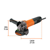 ESMERILADORA ANGULAR 4-1/2" PROFESIONAL 800 W MCA TRUPER *** OFRECER EA404C ***