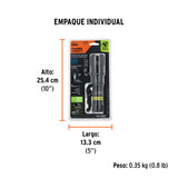 LINTERNA LED RECARGABLE DE ALUMINIO 670 LM