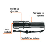 LINTERNA LED RECARGABLE DE ALUMINIO 670 LM