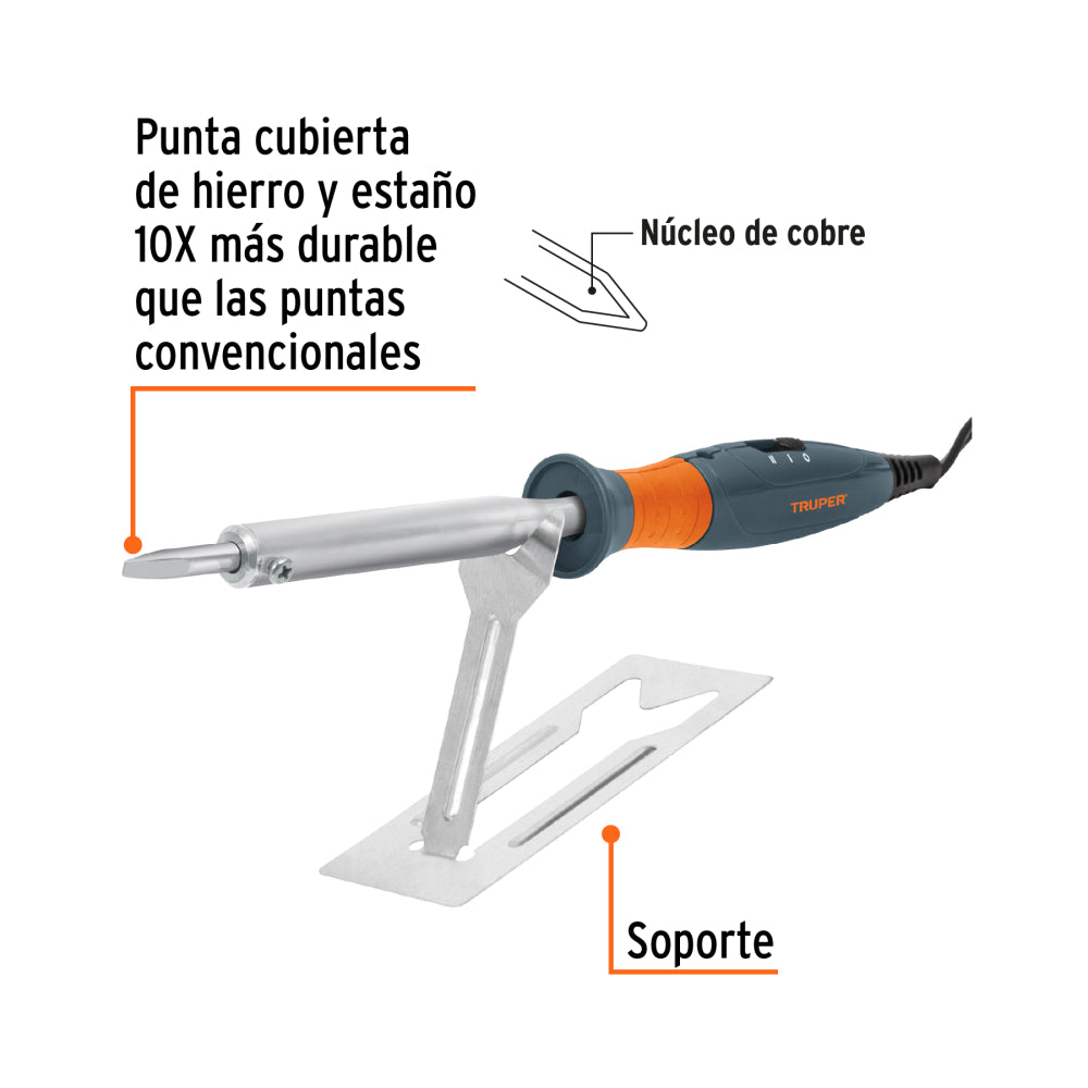 CAUTIN TIPO LAPIZ 100W. 2 TEMPERATURAS USO RUDO CAU-100D 16795 TRUPER