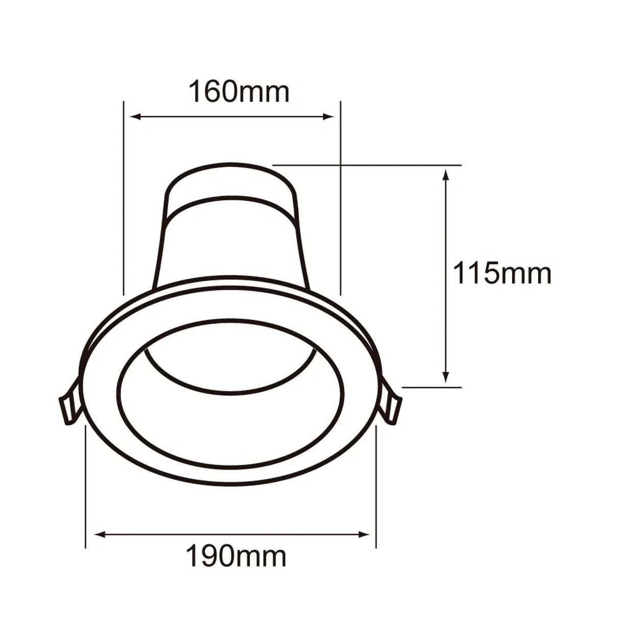 LÁMPARA EMPOTRABLE LED TECNOLITE ATIK III 16W LUZ BLANCA ATENUABLE LED INTEGRADO