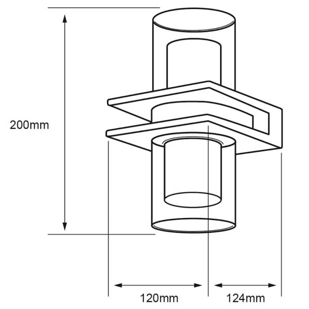 LÁMPARA DE EXTERIOR LED CHORT TECNOLITE PARA SOBREPONER 16.5W LUZ SUAVE CÁLIDA