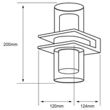LÁMPARA DE EXTERIOR LED CHORT TECNOLITE PARA SOBREPONER 16.5W LUZ SUAVE CÁLIDA