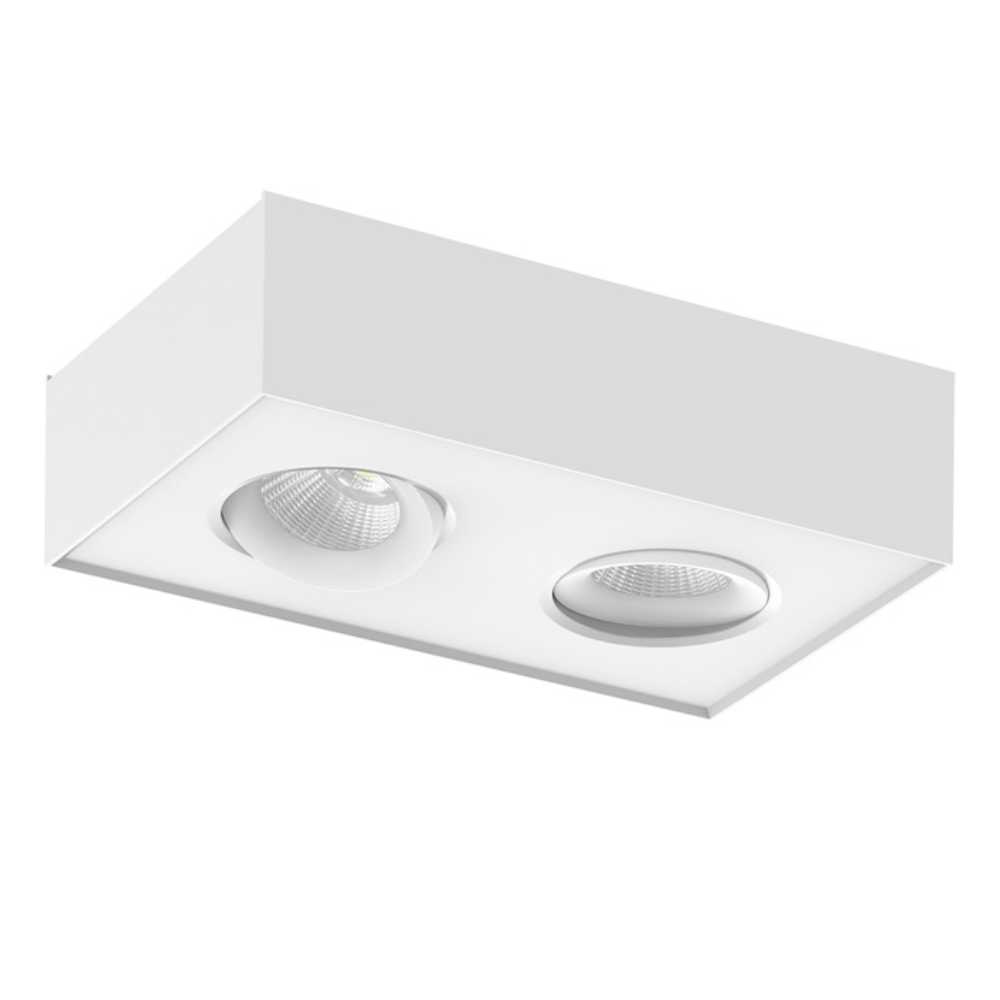 LAMPARA SPOT LED SOBREPONER 16W LUZ CALIDA BRILLANTE IRC90 DISE?O DIRIGIBLE GIROSCOPIO NO ATENUABLE BCO