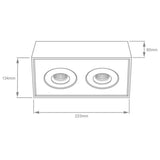 LAMPARA SPOT LED SOBREPONER 16W LUZ CALIDA BRILLANTE IRC90 DISE?O DIRIGIBLE GIROSCOPIO NO ATENUABLE BCO