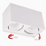 LAMPARA SPOT LED SOBREPONER 16W LUZ CALIDA BRILLANTE IRC90 DISE?O DIRIGIBLE GIROSCOPIO NO ATENUABLE BCO