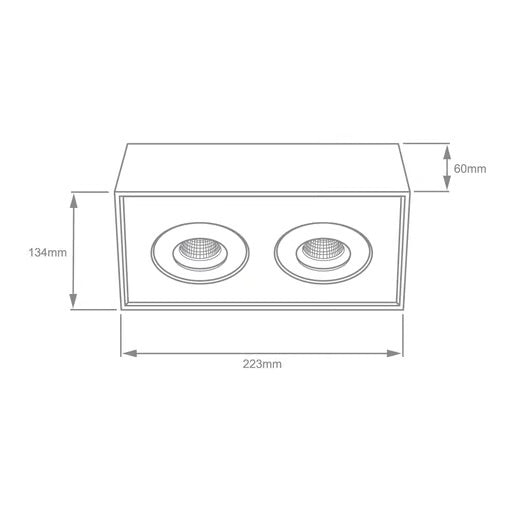 LAMPARA SPOT LED SOBREPONER 16W LUZ CALIDA BRILLANTE IRC90 DISE?O DIRIGIBLE GIROSCOPIO NO ATENUABLE NGO