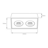 LAMPARA SPOT LED SOBREPONER 16W LUZ CALIDA BRILLANTE IRC90 DISE?O DIRIGIBLE GIROSCOPIO NO ATENUABLE NGO
