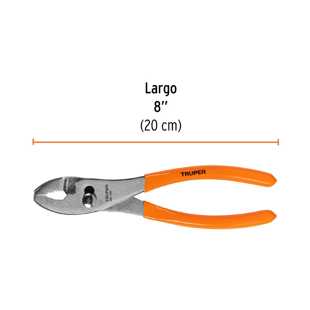 PINZA DE CHOFER 8" MANGO DE VINIL MCA TRUPER MECANICA