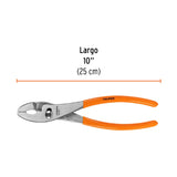 PINZA DE CHOFER 10" MANGO DE VINIL MCA TRUPER MECANICA