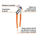 PINZA DE EXTENSION 10" MANGO DE VINIL MCA TRUPER MECANICA