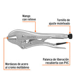 PINZA DE PRESION 10" MORDAZA RECTA MCA TRUPER MECANICA