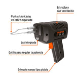CAUTIN TIPO PISTOLA DE 140 WATTS MCA TRUPER