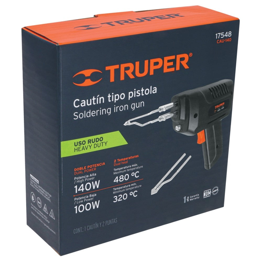 CAUTIN TIPO PISTOLA DE 140 WATTS MCA TRUPER