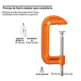 PRENSA DE HIERRO NODULAR PARA CARPINTERIA 6" MCA TRUPER CARPINTERIA