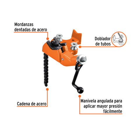 PRENSA  2-1/2" DE CADENA PARA TUBO TRUPER