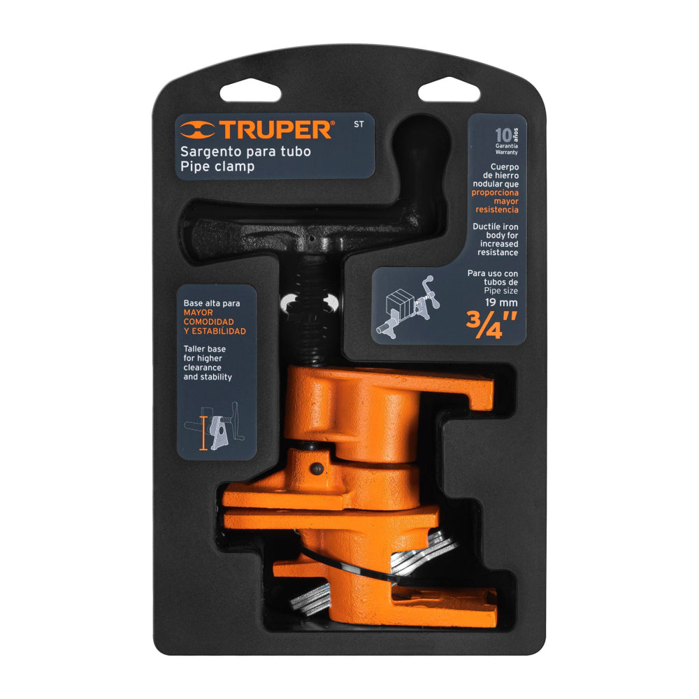 SARGENTO PARA TUBO DE HASTA 3/4" MCA TRUPER CARPINTERIA