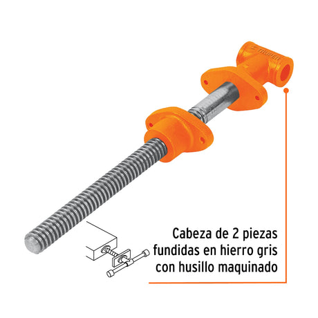 TORNILLO DE CARPINTERO 16" TC-16 MARCA TRUPER