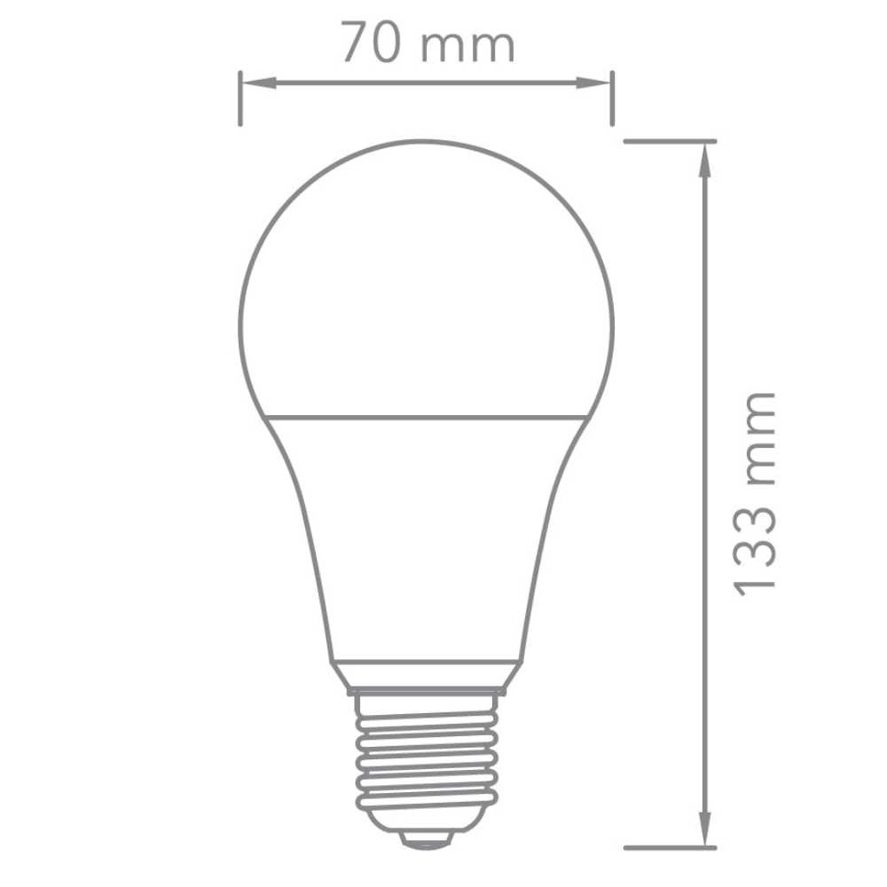 FOCO LED 17W/100-240V. BLANCO 3000K LUZ SUAVE CALIDA