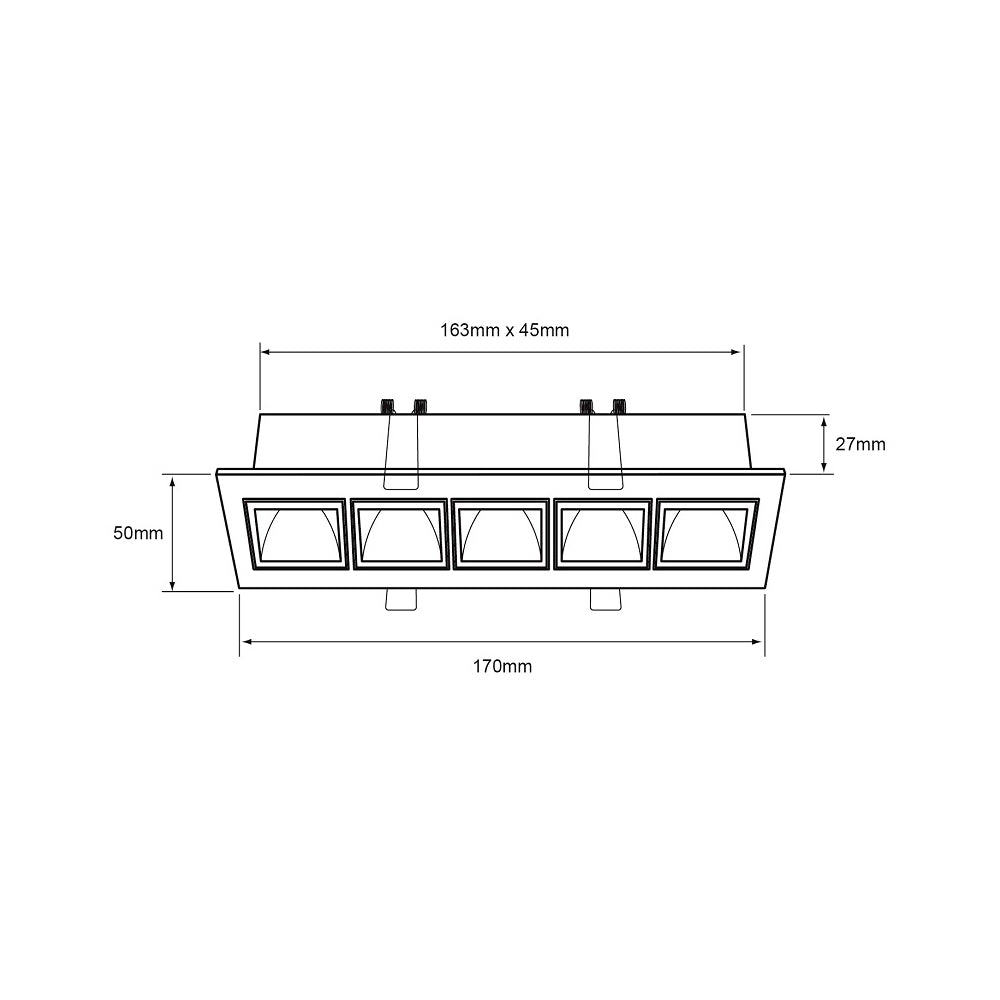LÁMPARA EMPOTRABLE LED TECNOLITE LUCIDA IV 17 W LUZ SUAVE CÁLIDA NO ATENUABLE LED INTEGRADO