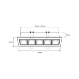 LÁMPARA EMPOTRABLE LED TECNOLITE LUCIDA IV 17 W LUZ SUAVE CÁLIDA NO ATENUABLE LED INTEGRADO