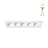 LÁMPARA EMPOTRABLE LED TECNOLITE LUCIDA IV SMART 17W LUZ SUAVE CÁLIDA ATENUABLE COMPATIBLE CON APP MÓVIL Y ASISTENTES DE VOZ BLANCO