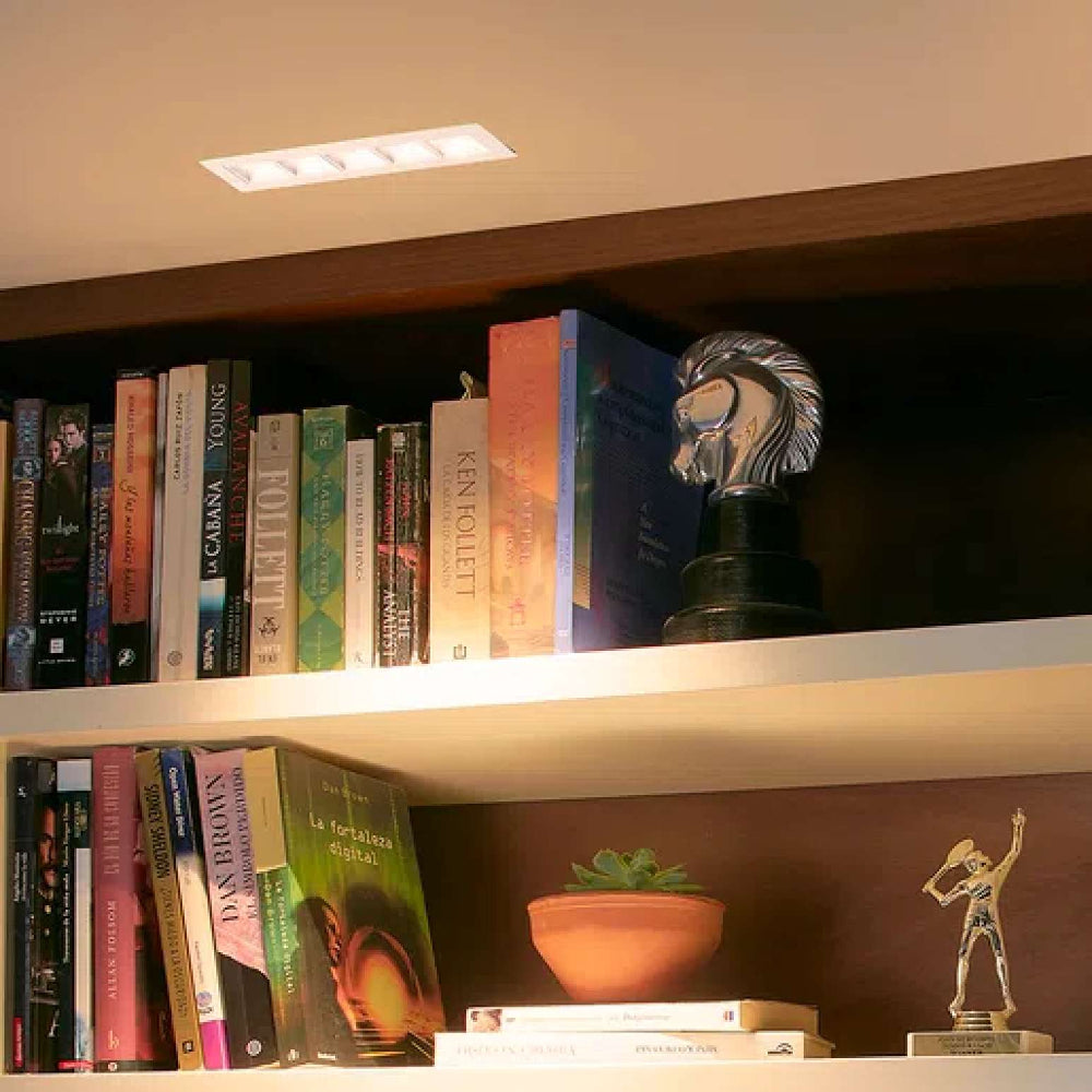 LÁMPARA EMPOTRABLE LED TECNOLITE LUCIDA IV SMART 17W LUZ SUAVE CÁLIDA ATENUABLE COMPATIBLE CON APP MÓVIL Y ASISTENTES DE VOZ BLANCO