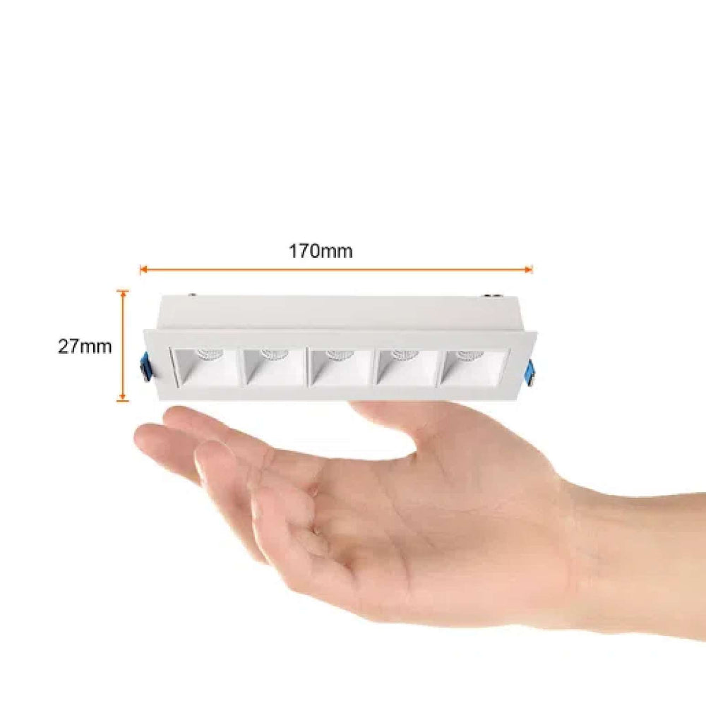 LÁMPARA EMPOTRABLE LED TECNOLITE LUCIDA IV SMART 17W LUZ SUAVE CÁLIDA ATENUABLE COMPATIBLE CON APP MÓVIL Y ASISTENTES DE VOZ BLANCO