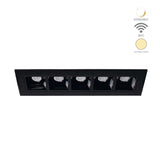 LAMPARA EMP. LED LUCIDA IV SMART 17W. LUZ SUAVE CALIDA ATENUABLE COMPATIBLE APP Y ASISTENTE VOZ NEGRO *** EXHIBIDO ***