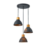 LUMINARIO INT SUSP 3P S/L 100-240V E27 NEGRO