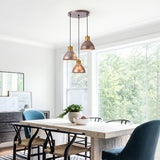 LUMINARIO INT SUSP 3P S/L 100-240V E27 ROSA