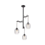 COLGANTE CRISTAL 180W. 3 BASES 1.5MTS. ALTURA FULU II E27 NO INCLUYE FOCOS ***TECNOLITE HAE***