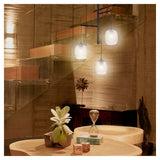 COLGANTE CRISTAL 180W. 3 BASES 1.5MTS. ALTURA FULU II E27 NO INCLUYE FOCOS ***TECNOLITE HAE***