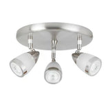 LUMINARIO INTERIOR SOBREP/TECHO 3 LUCES 18W 100-240V GU10 3X50W CRISTAL PERLADO SATINADO TECNOLITE