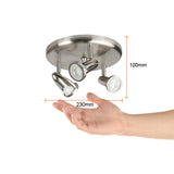 LUMINARIO INTERIOR SOBREP/TECHO 18W 100-240V GU10X3 SATINADO TECNOLITE *** EXHIBIDO ***