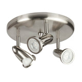 LUMINARIO INTERIOR SOBREP/TECHO 18W 100-240V GU10X3 SATINADO TECNOLITE *** EXHIBIDO ***