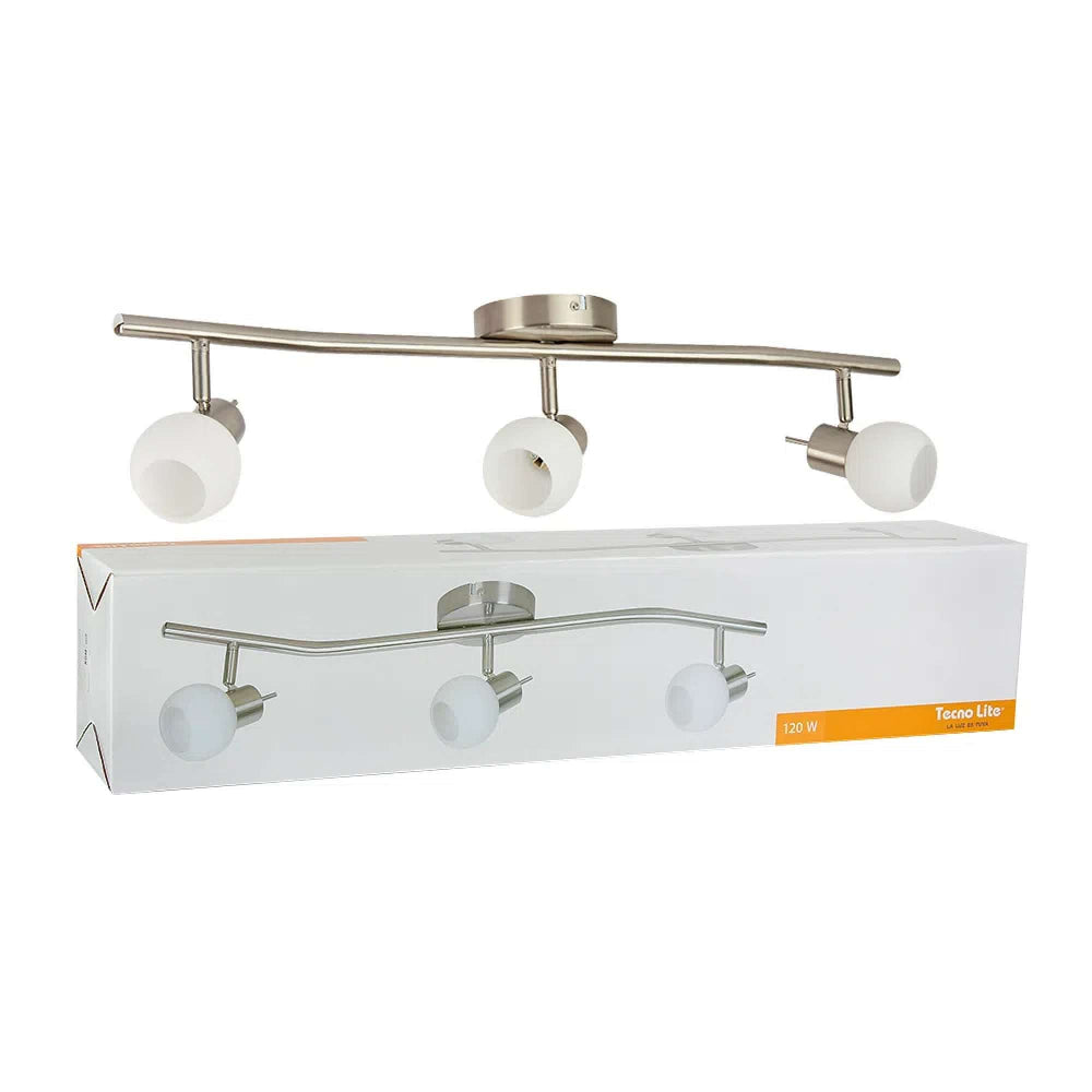 LÁMPARA DE INTERIOR TECNOLITE BALEN I SPOT DE TECHO PARA SOBREPONER TRES BASES G9 DIRIGIBLES NO INCLUYE FOCOS ***HAE***