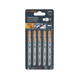 EMPAQUE 5 SEGUETAS ZANCO "T" 4" (10CMS.) 10DPP CORTE LIMPIO PARA MADERA ST-101-B 18124 TRUPER