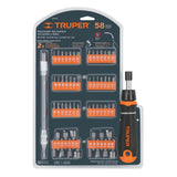 JUEGO DE PUNTAS CON MANERAL 18220 TRUPER MECANICA