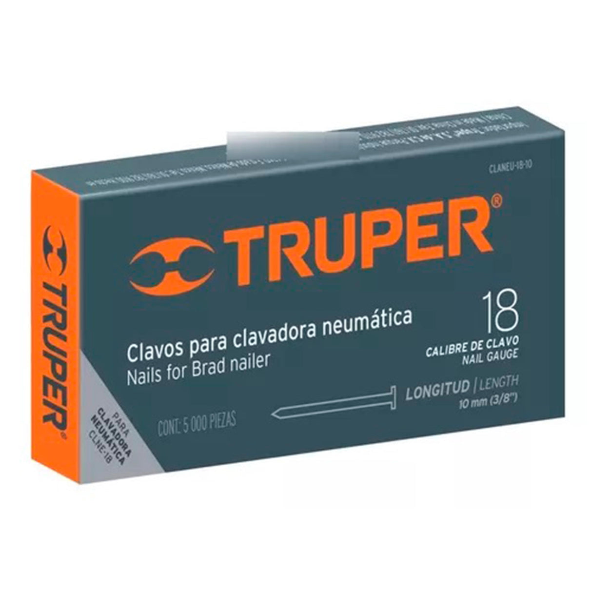 CLAVOS PARA CLAVADORA NEUMATICA CLNE-18 15 MM 5000 PZAS