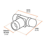 LINTERNA DE MINERO PARA CABEZA 500LM RECARGABLE LI-CA-550RX 18435 TRUPER