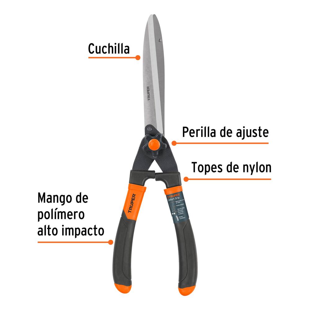 TIJERA T/AMERICANO MANGOS POLIMERO ALTO IMPACTO 18-1/2" T-18 18473 TRUPER