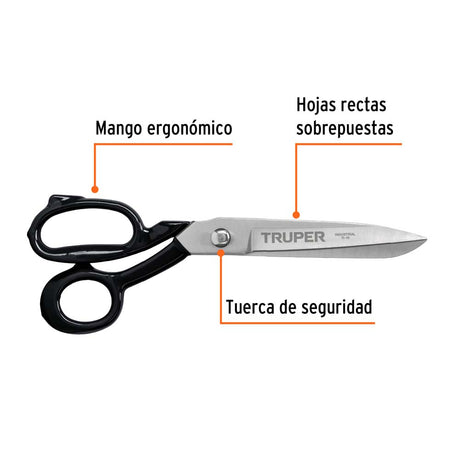 TIJERA DE SASTRE INDUSTRIAL 10" TI-10 TRUPER HERRAMIENTAS