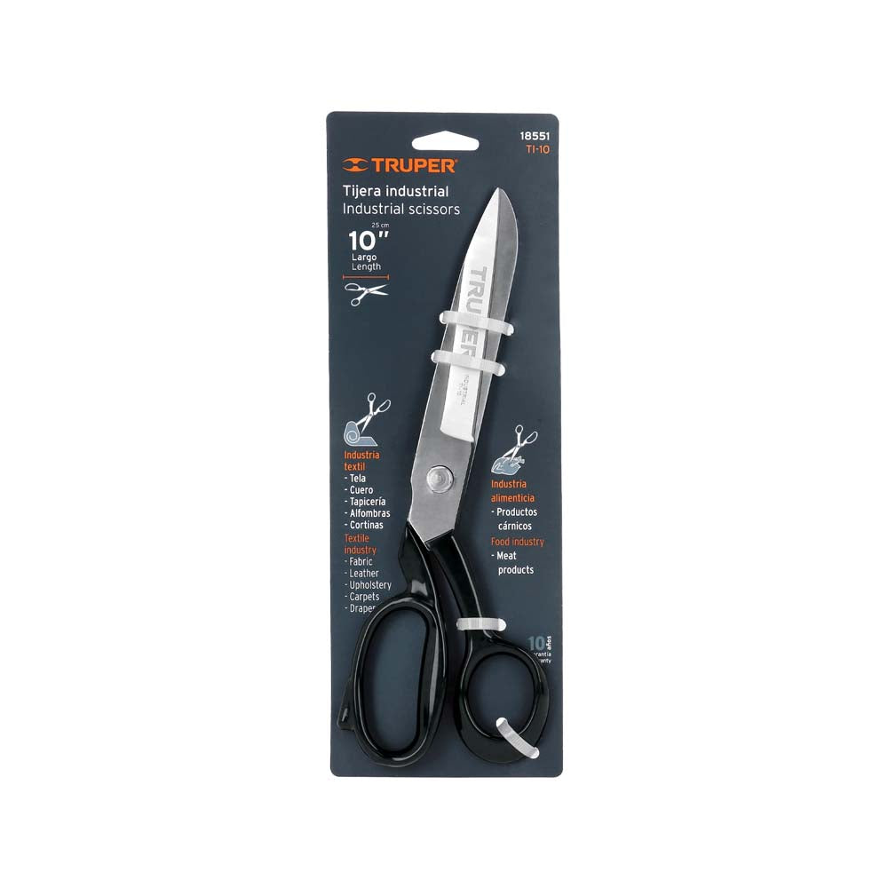 TIJERA DE SASTRE INDUSTRIAL 10" TI-10 TRUPER HERRAMIENTAS