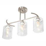 LAMPARA DE TECHO LUMICENTRO NIQUEL 3 LUCES LUMIMEXICO