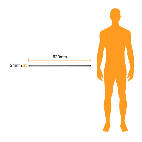 INTERIOR REGLETA LED 18W 4000K NEGRO